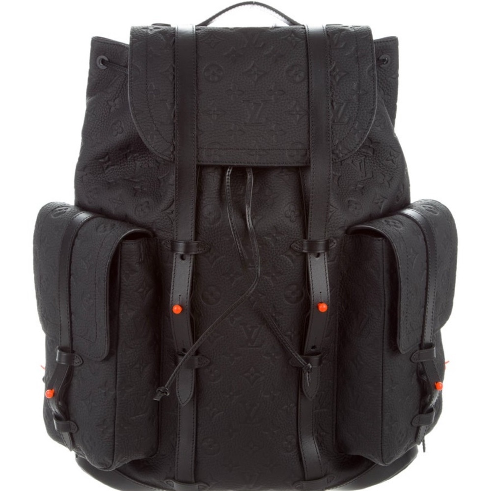 Louis Vuitton X Virgil Abloh Black Embossed Monogram Christopher GM Backpack